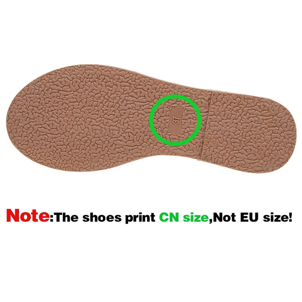 beiousalie Sandals Roman Brown Slip on Ring Toe Flip Flop Breathable Flats Shoes 9