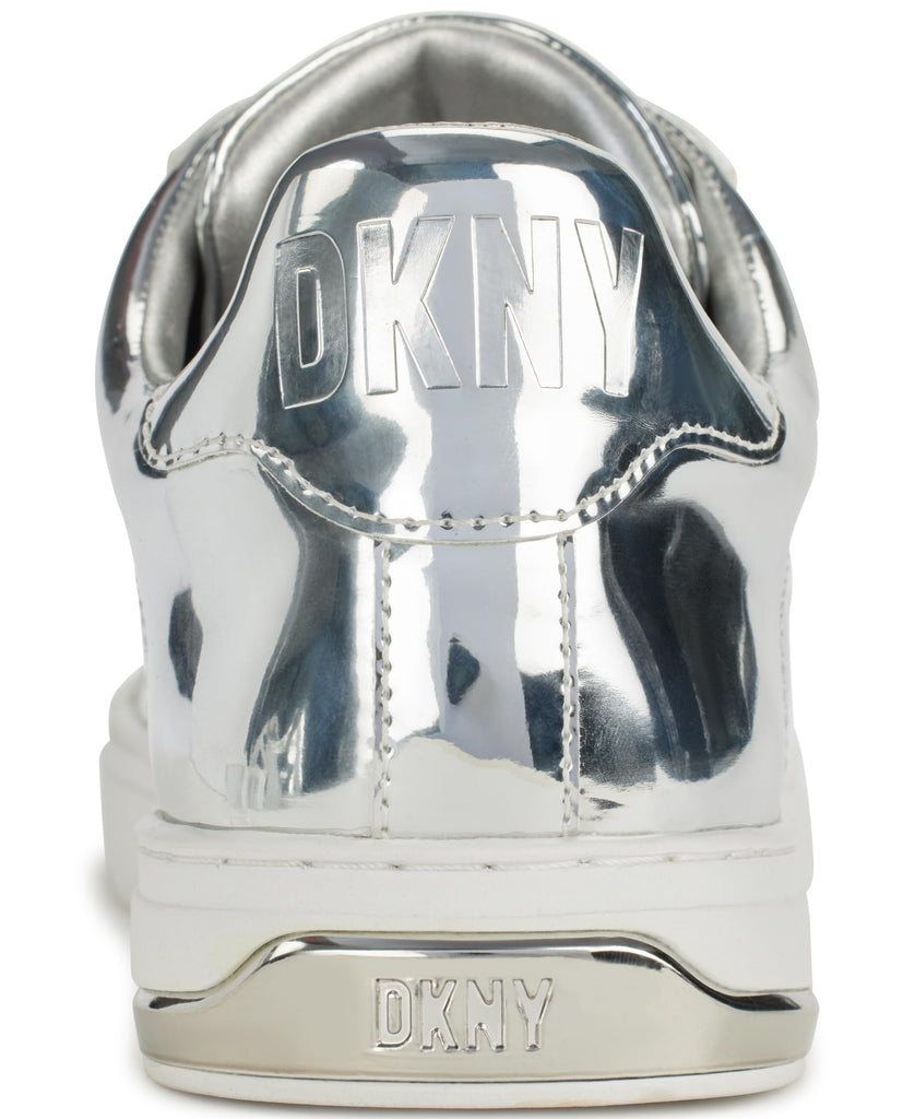 DKNY Abeni Silver Fashion Casual Everyday Lace Up Platform Comfortable Sneakers 7