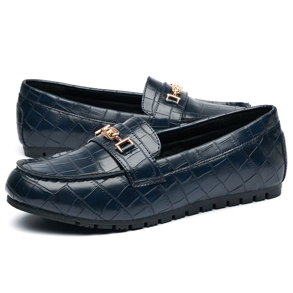 DeYashopin Leisure Royal Blue Loafer Shoes Leisure Slip On Shoes Comfort Flats 7