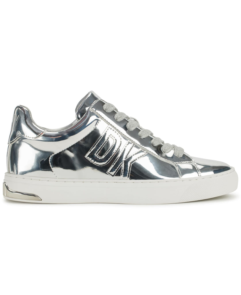 DKNY Abeni Silver Fashion Casual Everyday Lace Up Platform Comfortable Sneakers 7