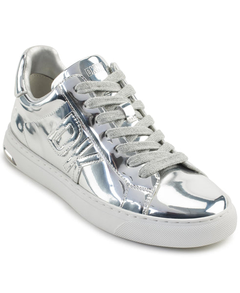 DKNY Abeni Silver Fashion Casual Everyday Lace Up Platform Comfortable Sneakers 7