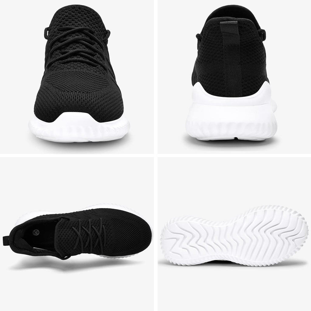 Slow Man Womens Walking Tennis Shoes Fashion Slip on Comfortable Lightweight Memory Foam Athletic Casual Sneakers for Running Gym Workout Nurse