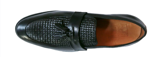 PAIR OF KINGS MENS ACE FORMAL DRESS LOAFERS - MENS ACE BLACK CASUAL LOAFERS